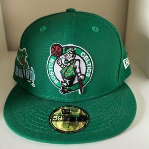 Boston Celtics New Era Basketball Cap Hat Size 7